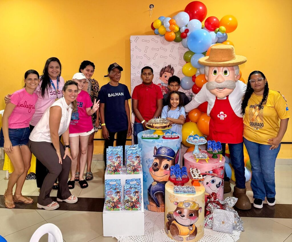 GACC realiza mais uma edição do Projeto É Pique e crianças aniversariantes do mês se divertem