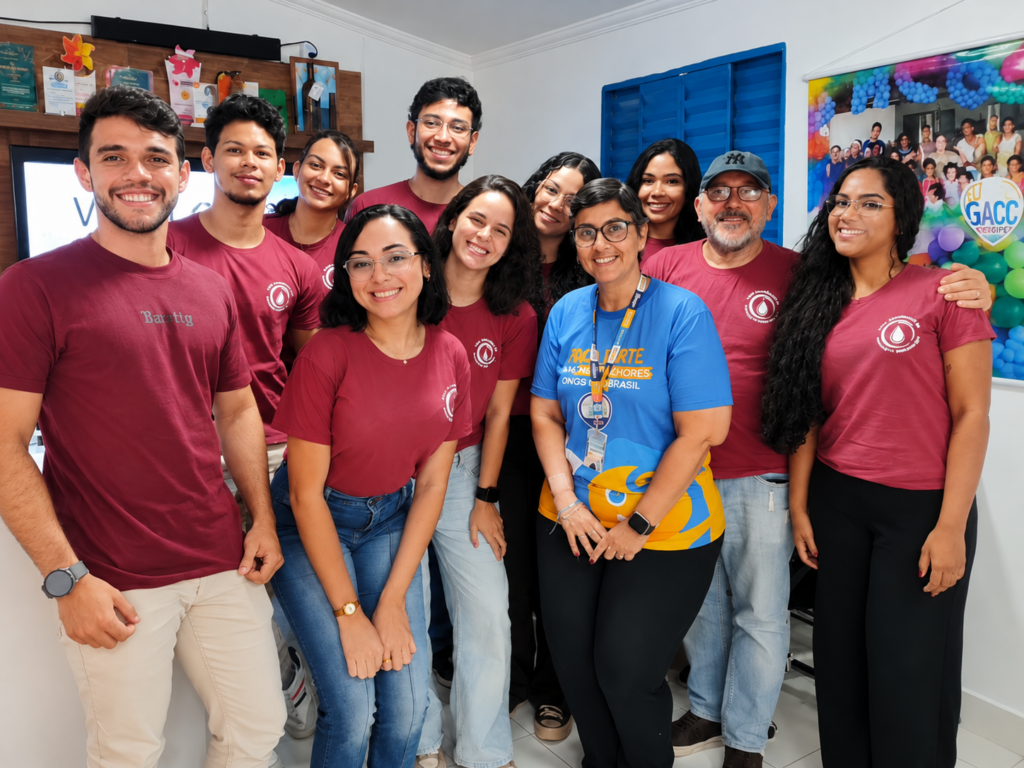 Estudantes de Simão Dias visitam o GACC Sergipe e conhecem o trabalho desenvolvido pela instituição.